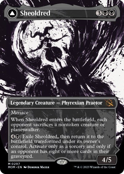 Sheoldred (Showcase) (MOM-297) - March of the Machine: (Showcase) (Borderless)