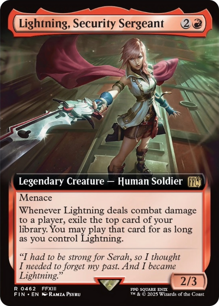 Lightning, Security Sergeant (Extended Art) [FINAL FANTASY] | The CG Realm