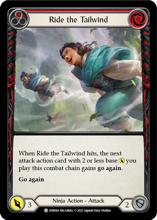 Ride the Tailwind (Red) [EVR044] (Everfest)  1st Edition Rainbow Foil | The CG Realm