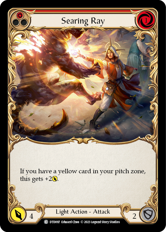 Searing Ray (Red) [DTD097] (Dusk Till Dawn)  Rainbow Foil | The CG Realm