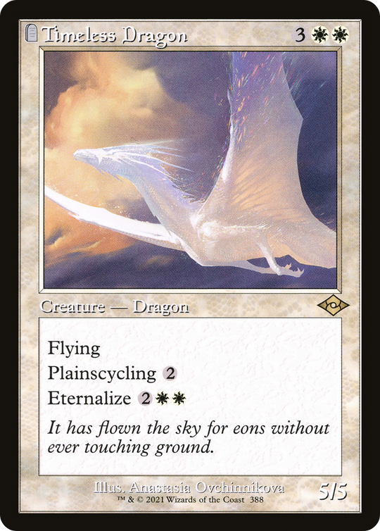 Timeless Dragon (Retro Frame) (MH2-388) - Modern Horizons 2: (tombstone) Foil