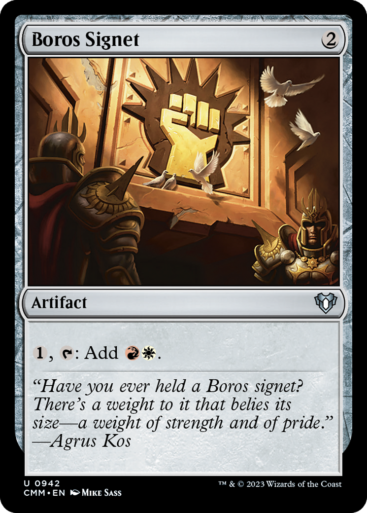 Boros Signet [Commander Masters] | The CG Realm