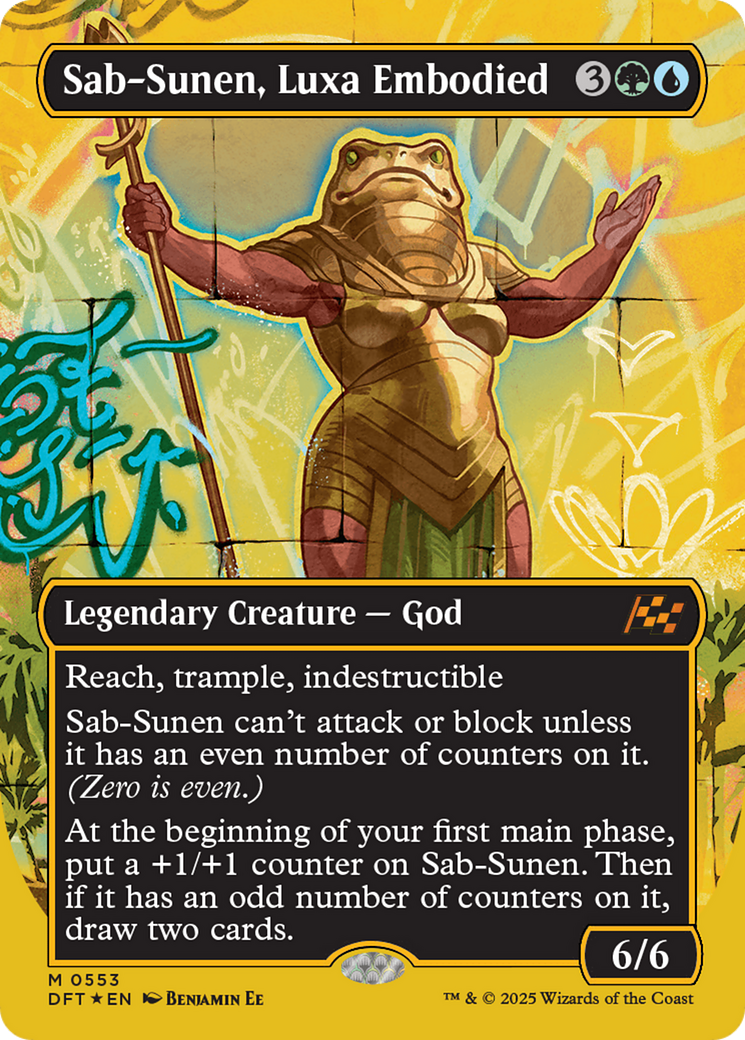 Sab-Sunen, Luxa Embodied (Borderless) (First-Place Foil) [Aetherdrift] | The CG Realm