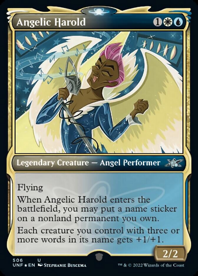 Angelic Harold (Showcase) (Galaxy Foil) [Unfinity] | The CG Realm