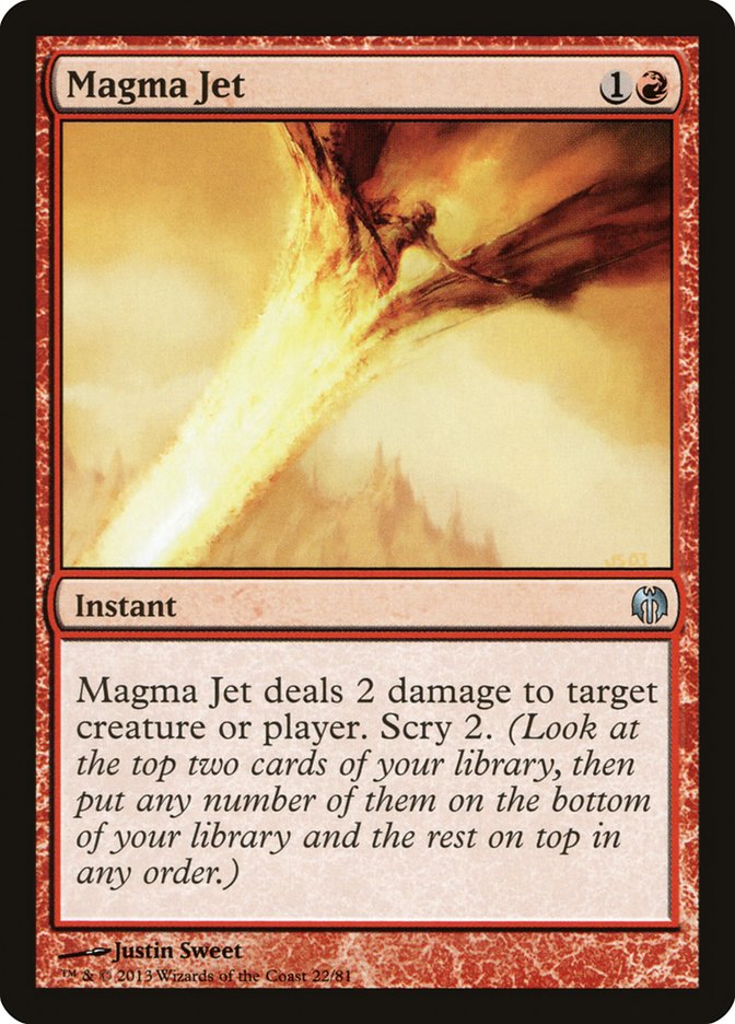 Magma Jet [Duel Decks: Heroes vs. Monsters] | The CG Realm