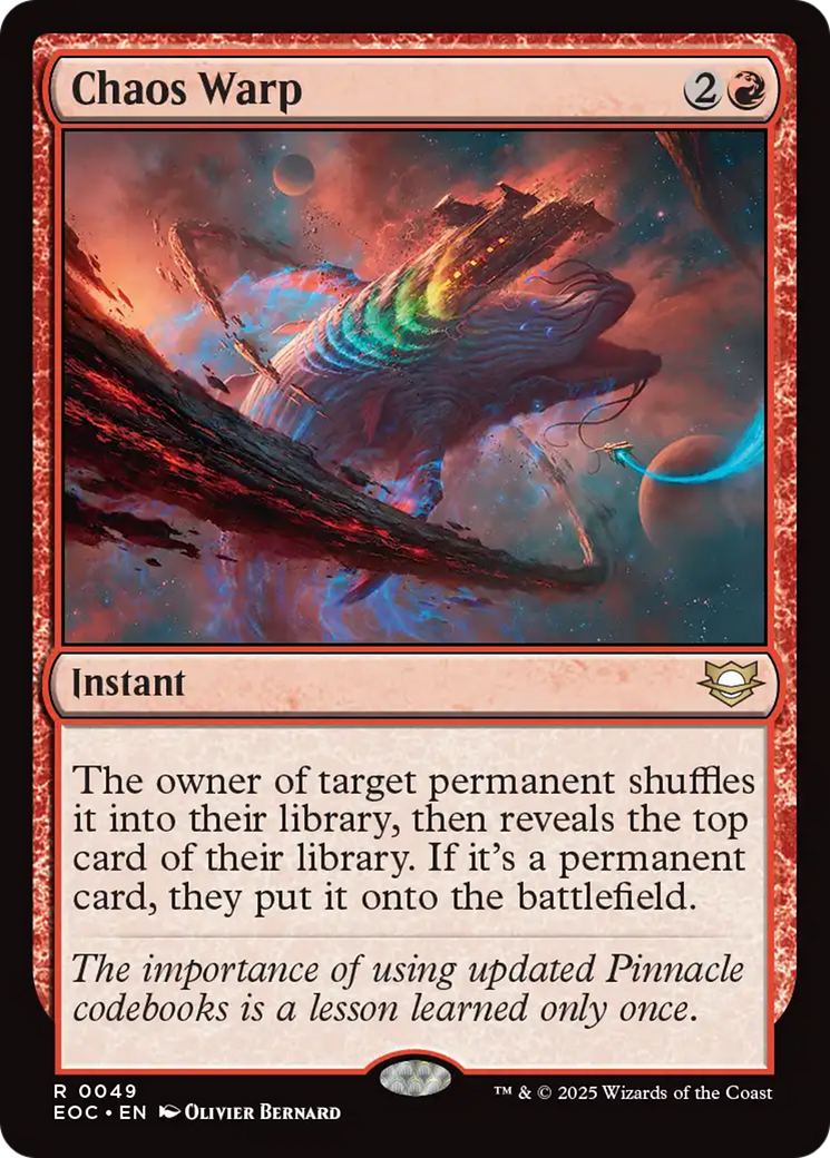Chaos Warp [Edge of Eternities Commander] | The CG Realm