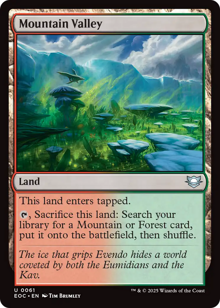 Mountain Valley [Edge of Eternities Commander] | The CG Realm