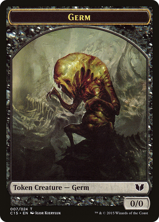 Germ // Zombie Double-Sided Token (C15-7 // 8) - Commander 2015 Tokens