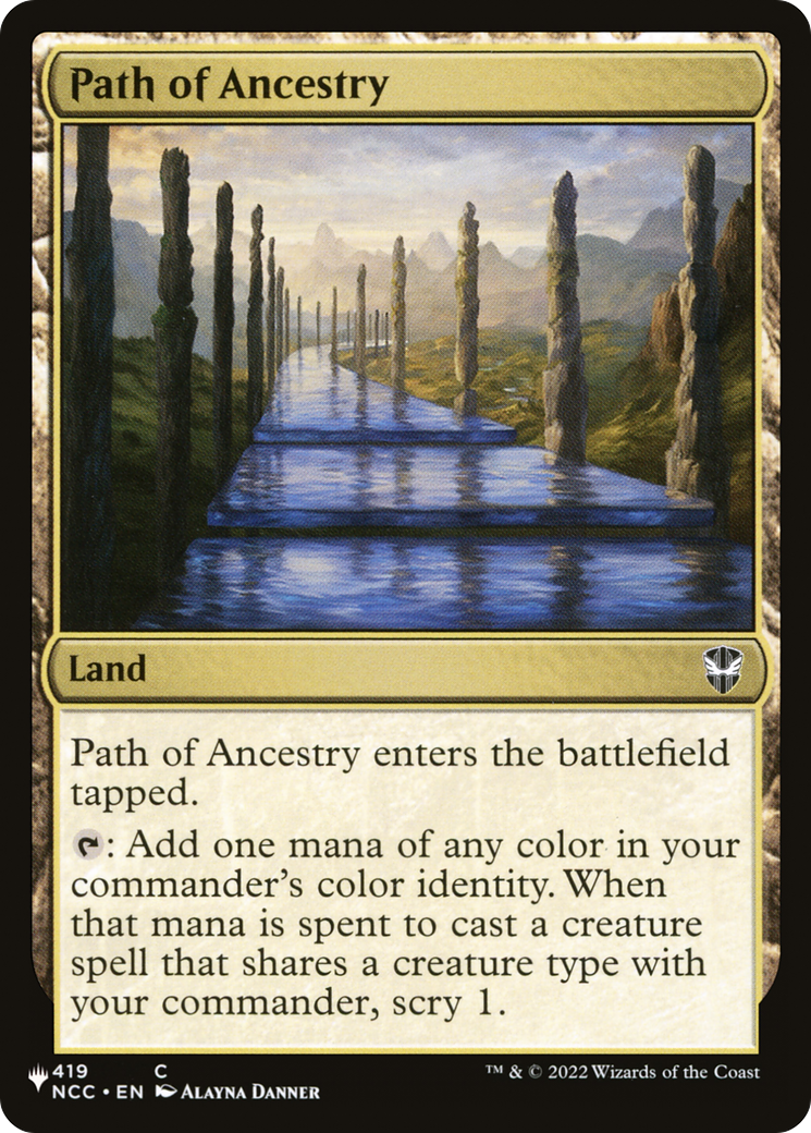 Path of Ancestry (NCC) [The List] | The CG Realm