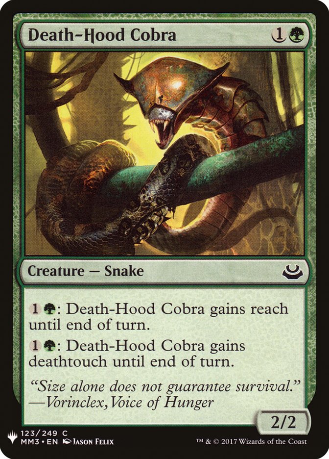Death-Hood Cobra [Mystery Booster] | The CG Realm