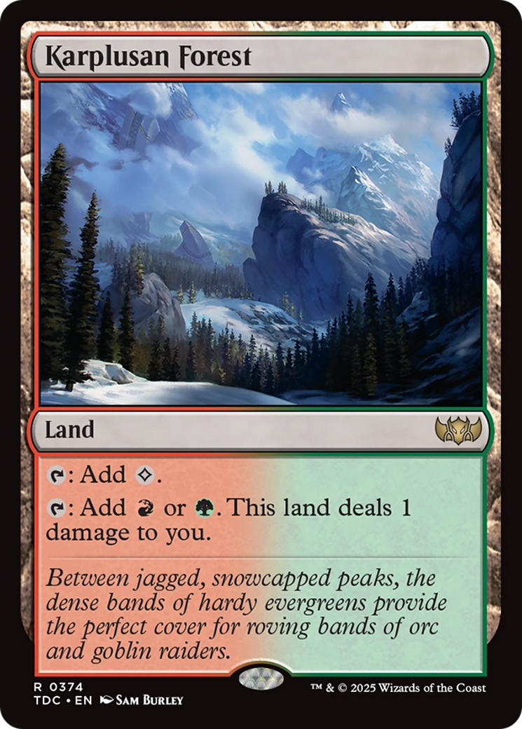 Karplusan Forest [Tarkir: Dragonstorm Commander] | The CG Realm