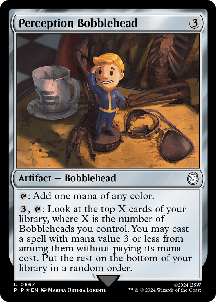 Perception Bobblehead (Surge Foil) [Fallout] | The CG Realm