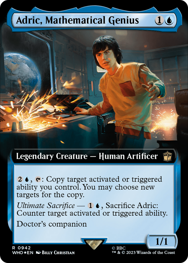 Adric, Mathematical Genius (Extended Art) (Surge Foil) [Doctor Who] | The CG Realm