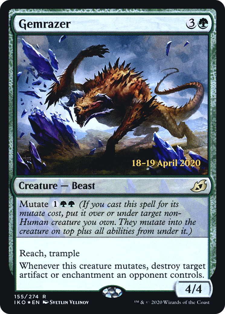 Gemrazer (PRE-155S) - Ikoria: Lair of Behemoths Promos Foil