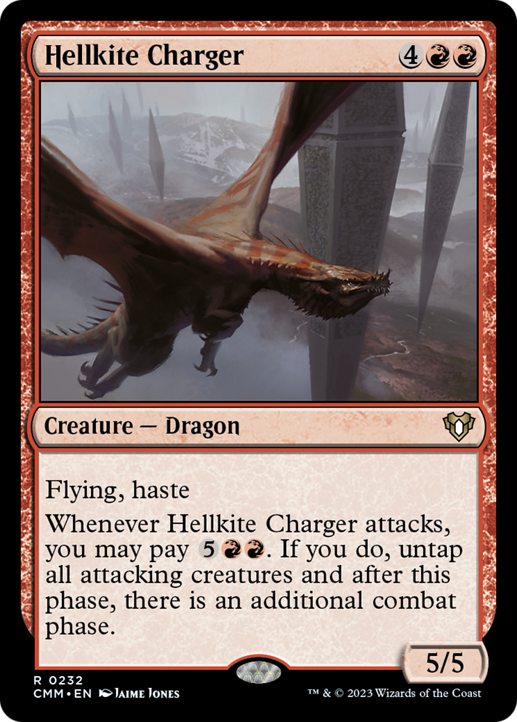 Hellkite Charger (Foil Etched) [Commander Masters] | The CG Realm