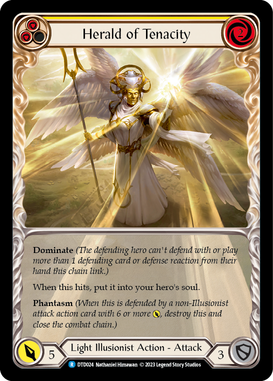 Herald of Tenacity (Yellow) [DTD024] (Dusk Till Dawn) | The CG Realm
