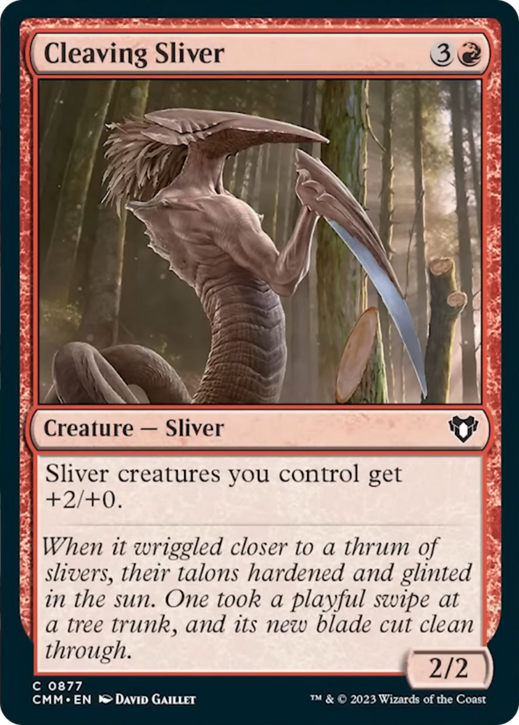 Cleaving Sliver [Commander Masters] | The CG Realm