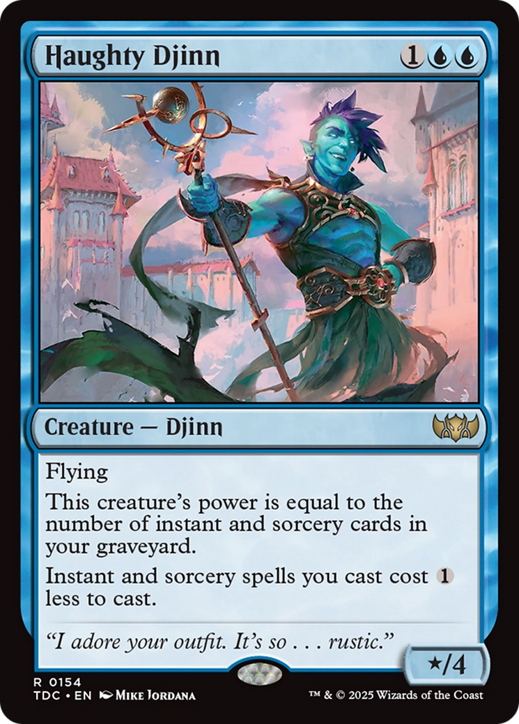 Haughty Djinn [Tarkir: Dragonstorm Commander] | The CG Realm