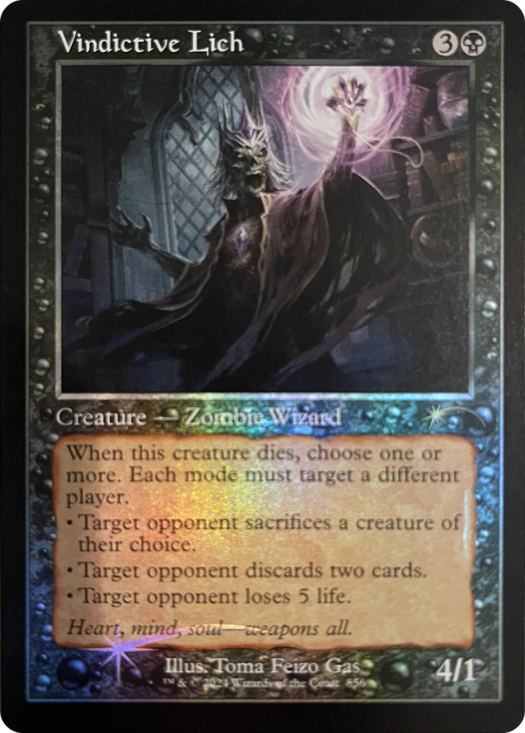 Vindictive Lich (Retro Frame) [Secret Lair Drop Series] | The CG Realm