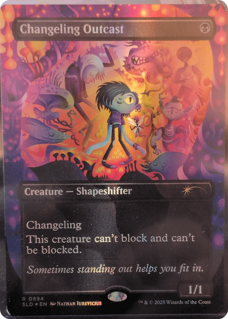 Changeling Outcast (Rainbow Foil) [Secret Lair Drop Series] | The CG Realm