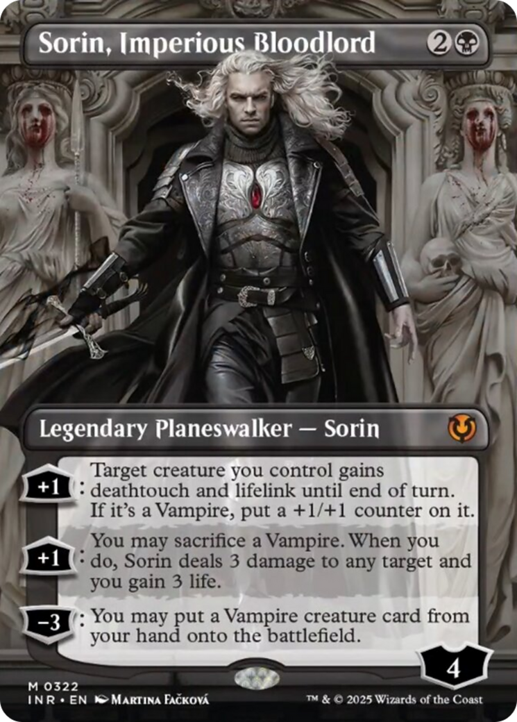 Sorin, Imperious Bloodlord (Borderless) [Innistrad Remastered] | The CG Realm