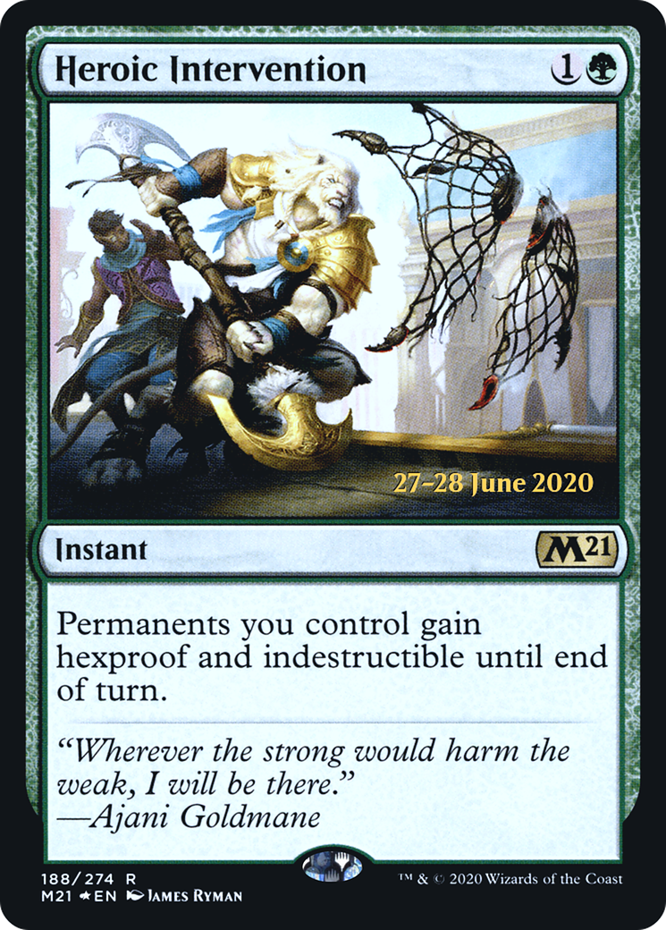 Heroic Intervention (M21) (PRE-188S) - Core Set 2021 Promos Foil