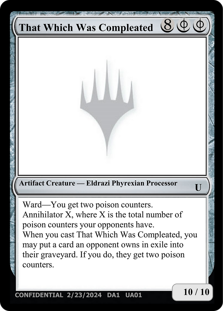 That Which Was Compleated [Unknown Event] | The CG Realm