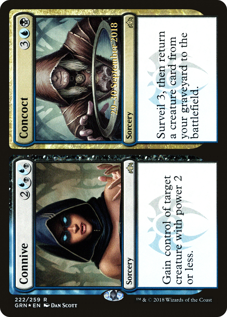 Connive // Concoct (PRE-222S) - Guilds of Ravnica Promos Foil