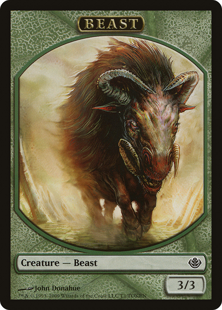 Beast Token (3/3) (DDD-0T1) - Duel Decks: Garruk vs. Liliana Tokens