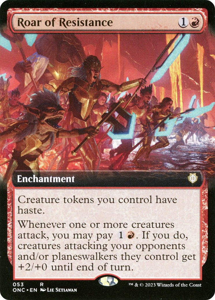Roar of Resistance (Extended Art) [Phyrexia: All Will Be One Commander] | The CG Realm