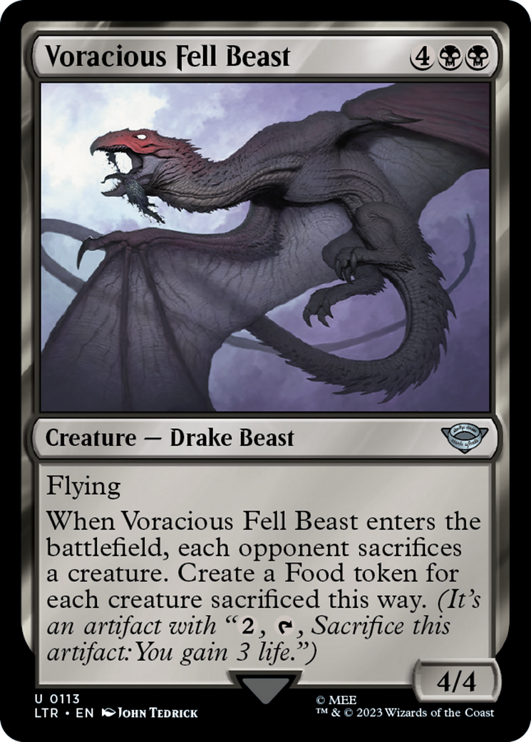 Voracious Fell Beast (LTR-113) - The Lord of the Rings: Tales of Middle-earth