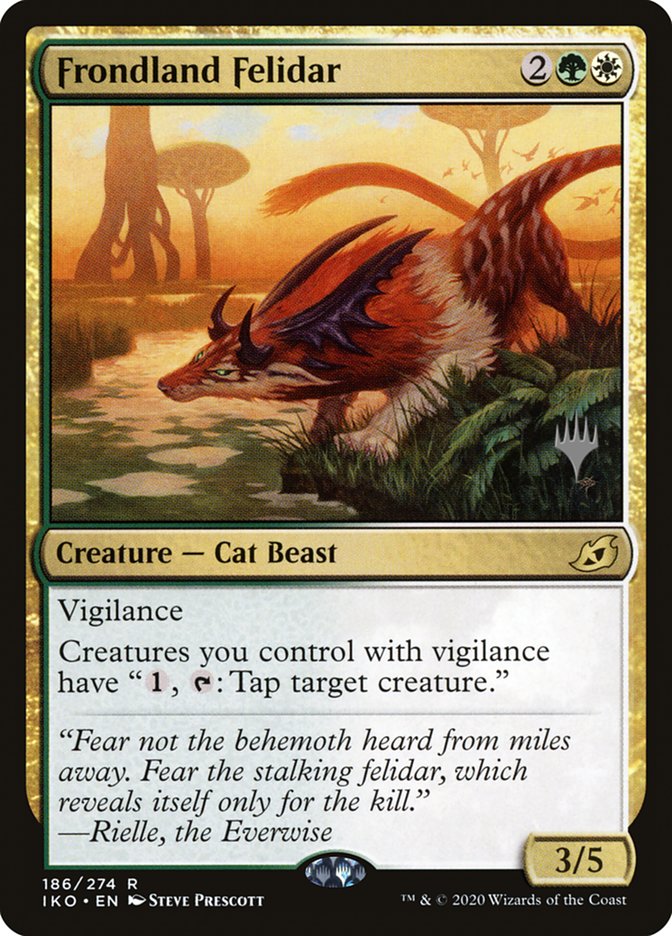 Frondland Felidar (Promo Pack) [Ikoria: Lair of Behemoths Promos] | The CG Realm
