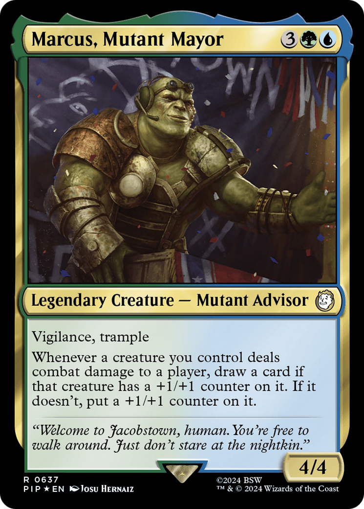 Marcus, Mutant Mayor (Surge Foil) [Fallout] | The CG Realm