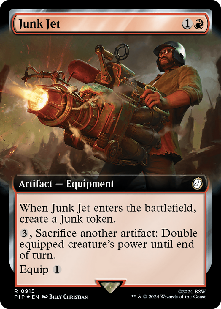 Junk Jet (Extended Art) (Surge Foil) [Fallout] | The CG Realm