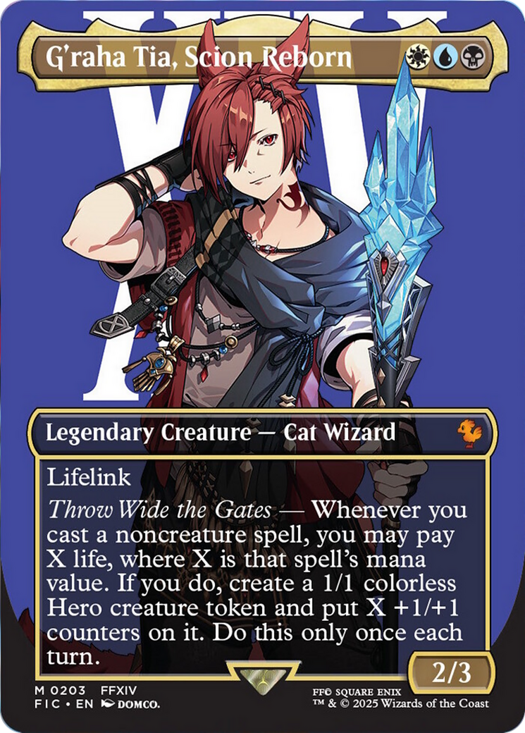 G'raha Tia, Scion Reborn (Borderless) [FINAL FANTASY Commander] | The CG Realm
