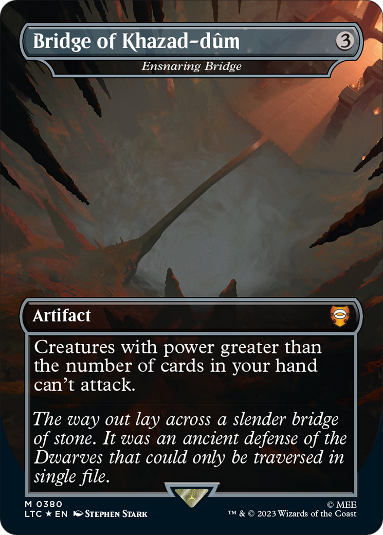 Bridge of Khazad-dum - Ensnaring Bridge (Surge Foil Realms and Relics) [The Lord of the Rings: Tales of Middle-Earth Commander] | The CG Realm