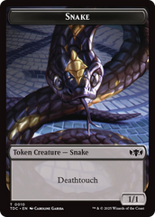 Snake // Myr Double-Sided Token [Tarkir: Dragonstorm Commander Tokens] | The CG Realm