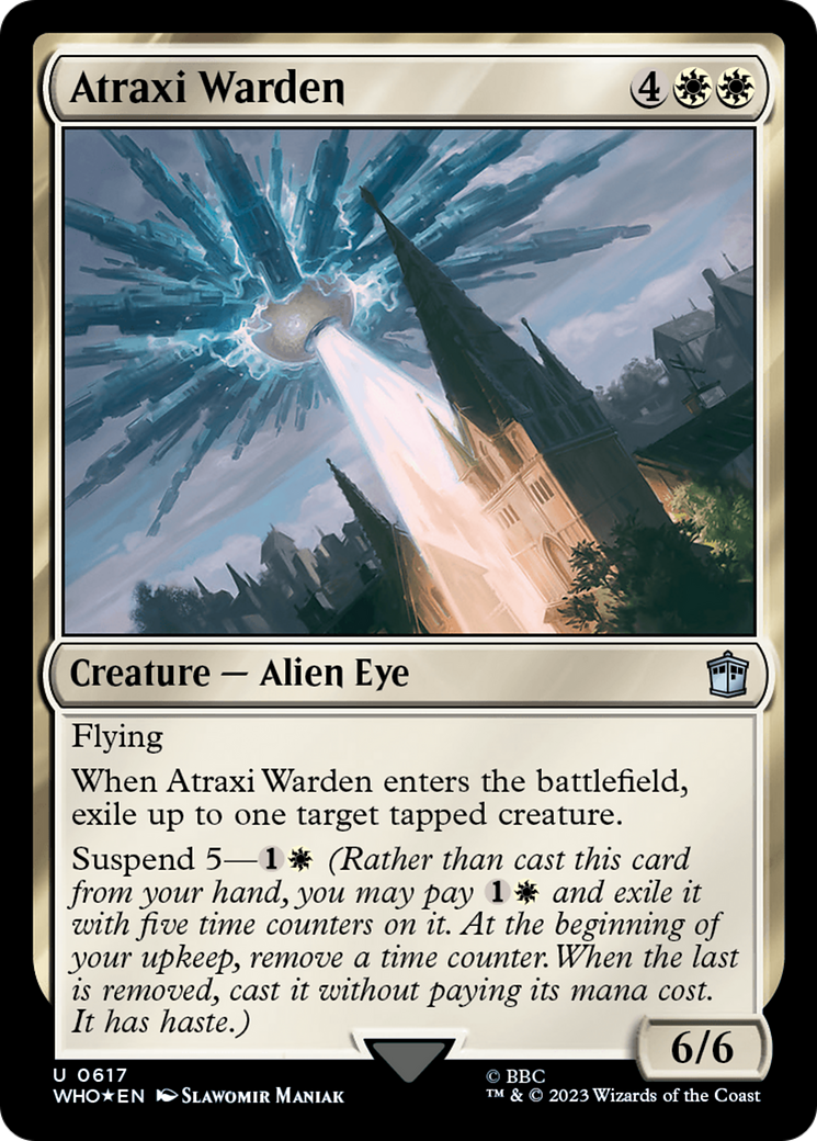 Atraxi Warden (Surge Foil) [Doctor Who] | The CG Realm