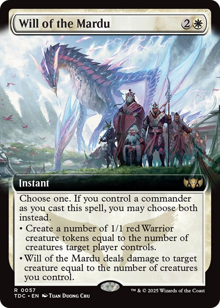 Will of the Mardu (Extended Art) [Tarkir: Dragonstorm Commander] | The CG Realm