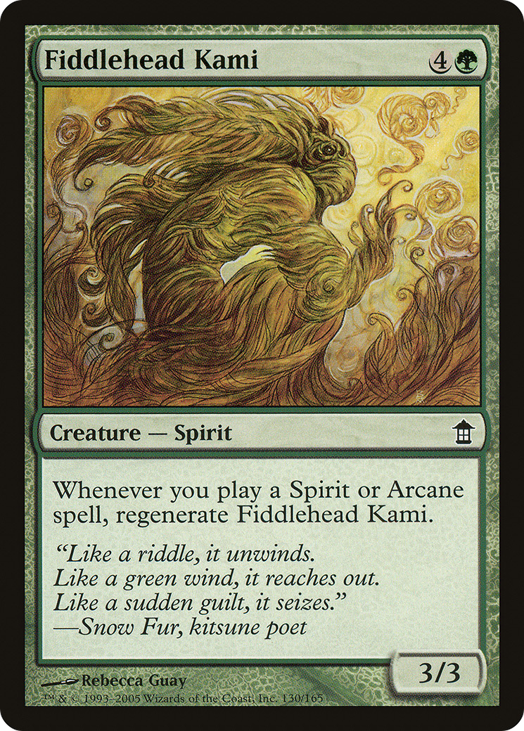 Fiddlehead Kami (SOK-130) - Saviors of Kamigawa