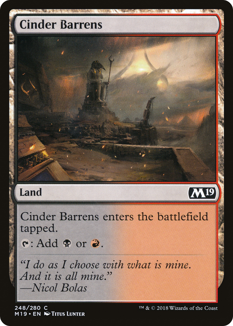 Cinder Barrens (M19-248) - Core Set 2019
