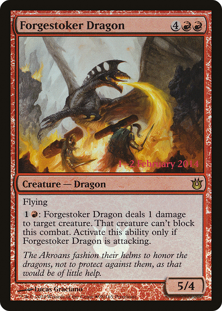 Forgestoker Dragon (PRE-098) - Born of the Gods Promos Foil