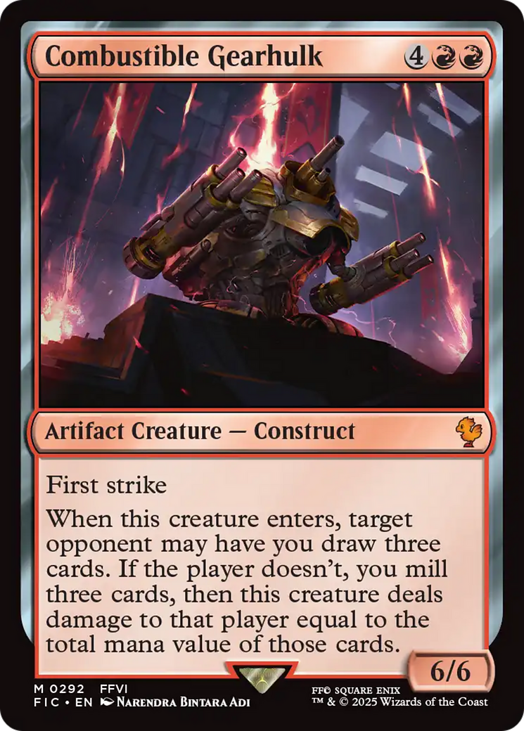 Combustible Gearhulk [FINAL FANTASY Commander] | The CG Realm