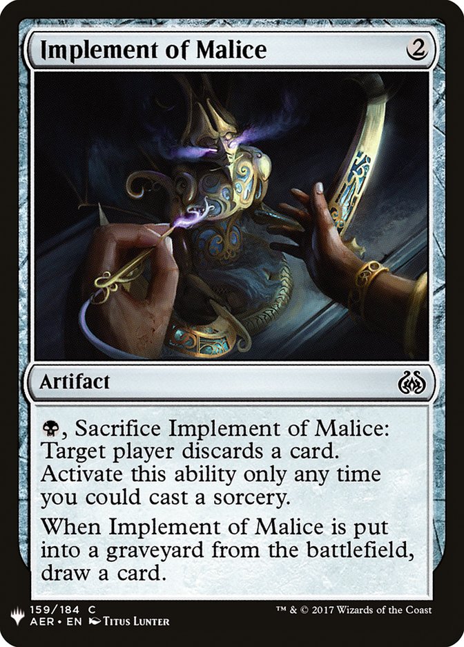Implement of Malice [Mystery Booster] | The CG Realm