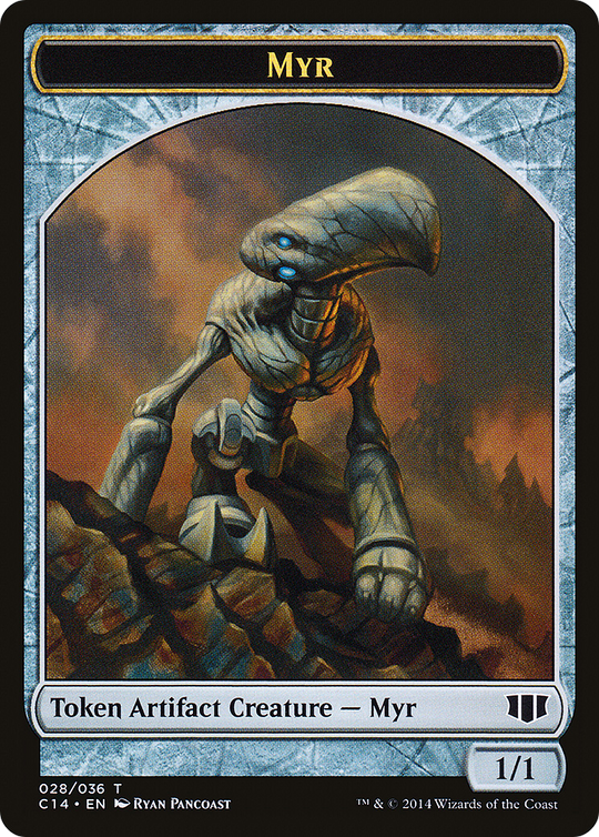 Myr // Pentavite Double-sided Token (C14-028) - Commander 2014 Tokens