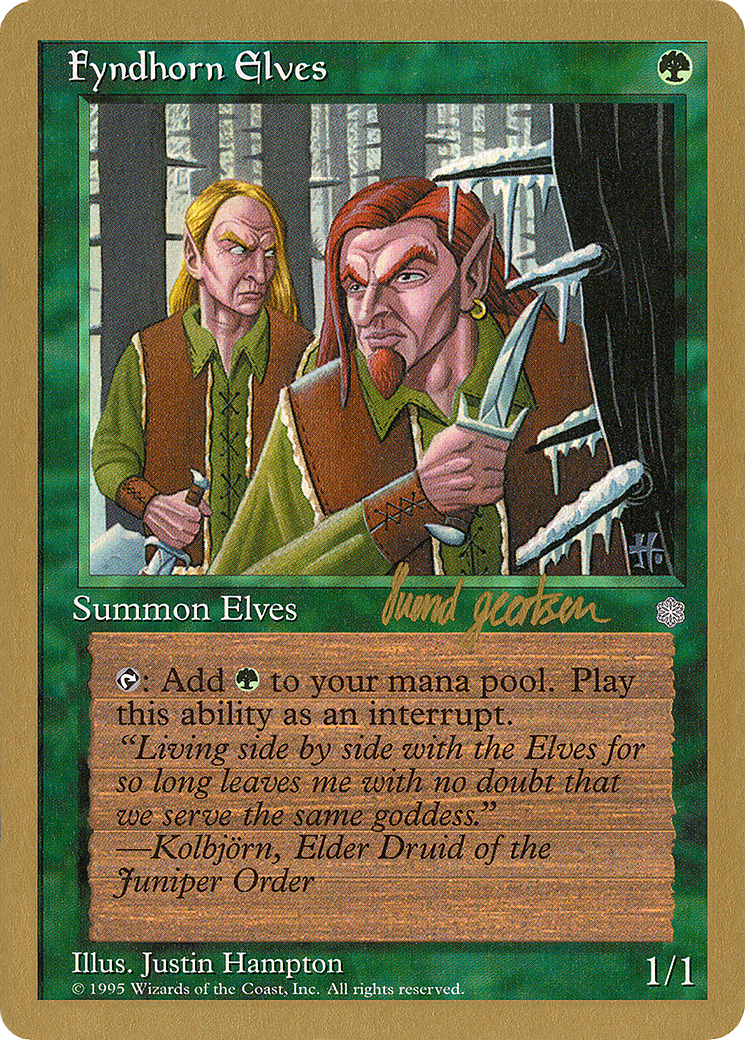 Fyndhorn Elves - 1997 Svend Geertsen (ICE) (WCD-) - World Championship Decks 1997