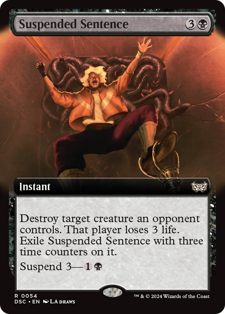 Suspended Sentence (Extended Art) [Duskmourn: House of Horror Commander] | The CG Realm