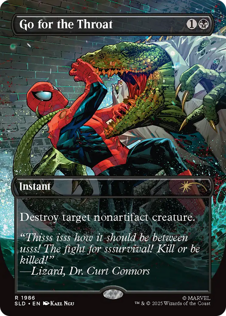 Go for the Throat (Rainbow Foil) [Secret Lair Drop Series] | The CG Realm
