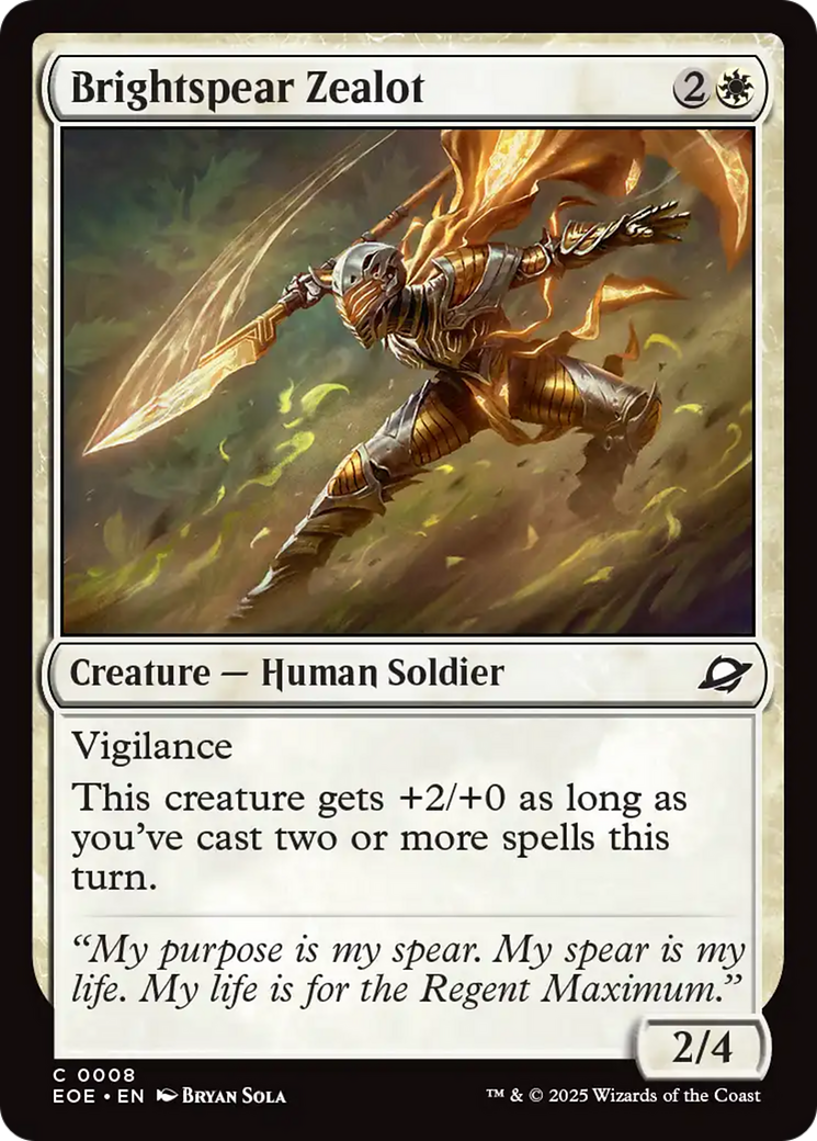 Brightspear Zealot [Edge of Eternities] | The CG Realm