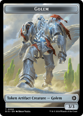 Golem // Plot Double-Sided Token [Outlaws of Thunder Junction: The Big Score Tokens] | The CG Realm